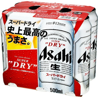 アサヒ　スーパードライ　５００ｍｌ　６缶パック